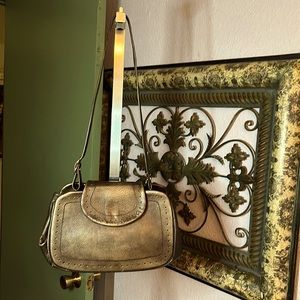 Vintage Justin leather brown crossbody/shoulder bag